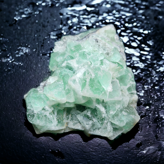 Fluorit Zucker Quarz 'Einzelstück' 1,3kg Nr.2